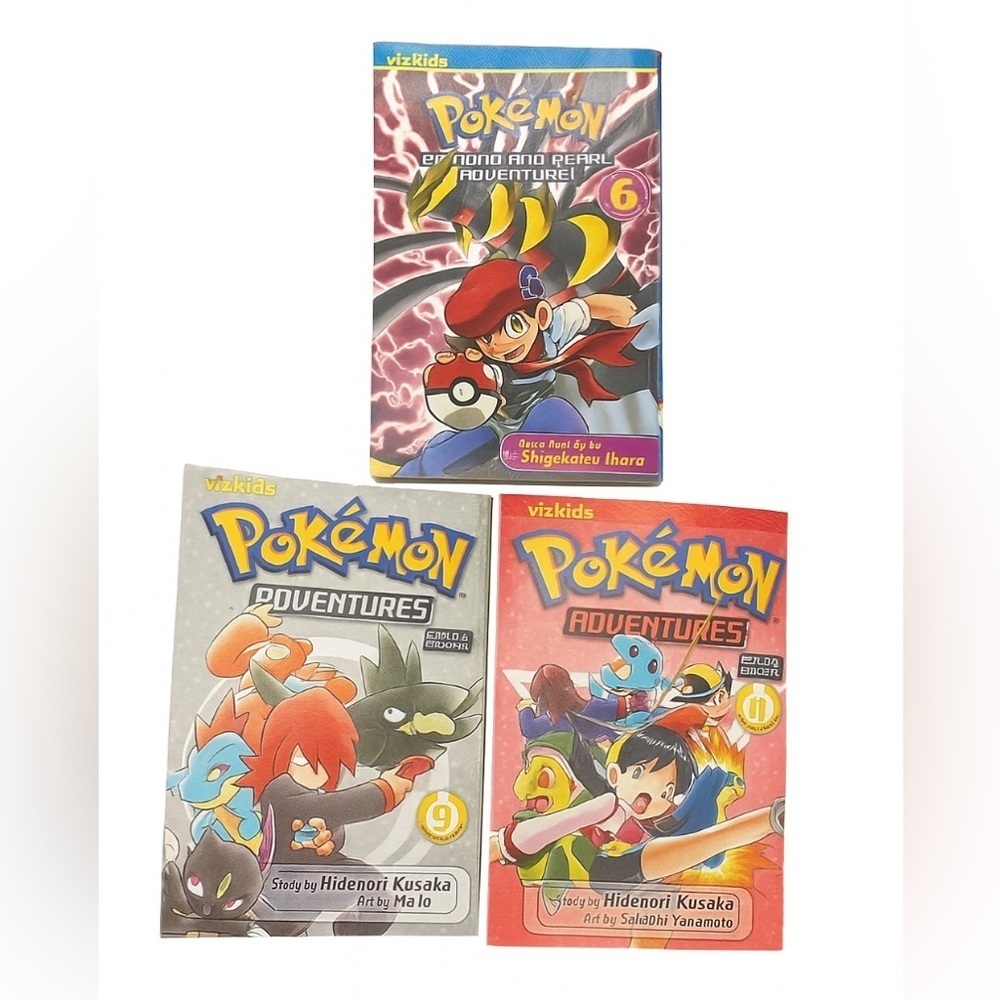 Pokémon Adventure Manga Trio #6,9,11